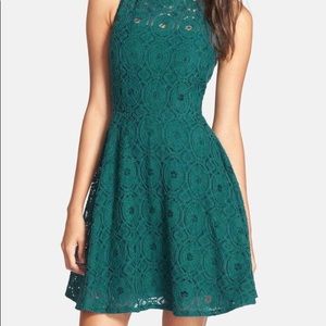 Bb Dakota Renley Lace Fit & Flare Dress